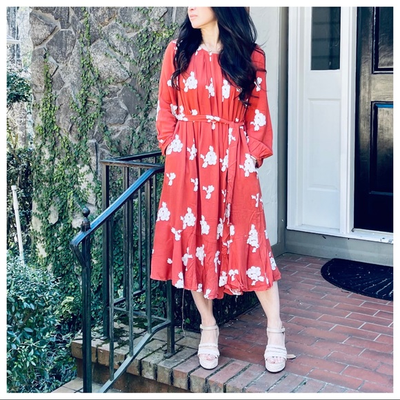 Fabulous boho chic belted midi dress - Picture 5 of 5